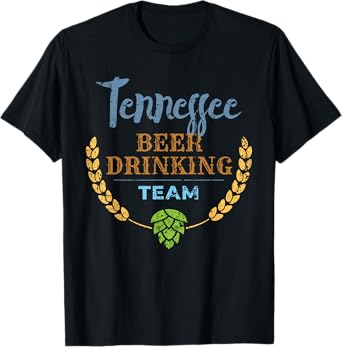 Tennessee Beer Drinking Team Vintage Style T-Shirt