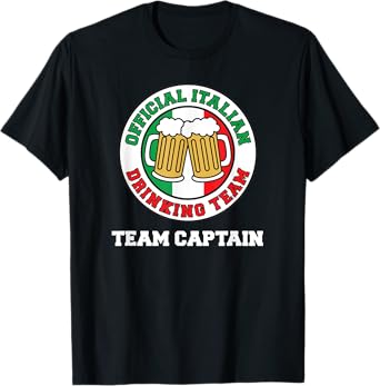 Official Italian Drinking Team Captain T-Shirt
