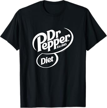 Dr. Pepper Classic Diet Soda Pop Center Logo T-Shirt