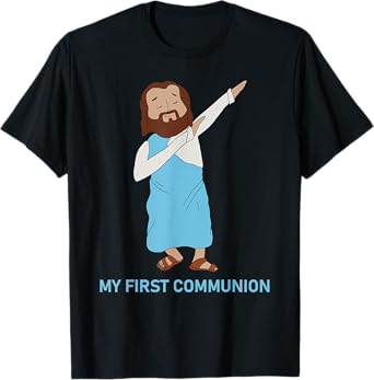 My First Communion Dabbing Jesus Religious Catholic Funny T-Shirt