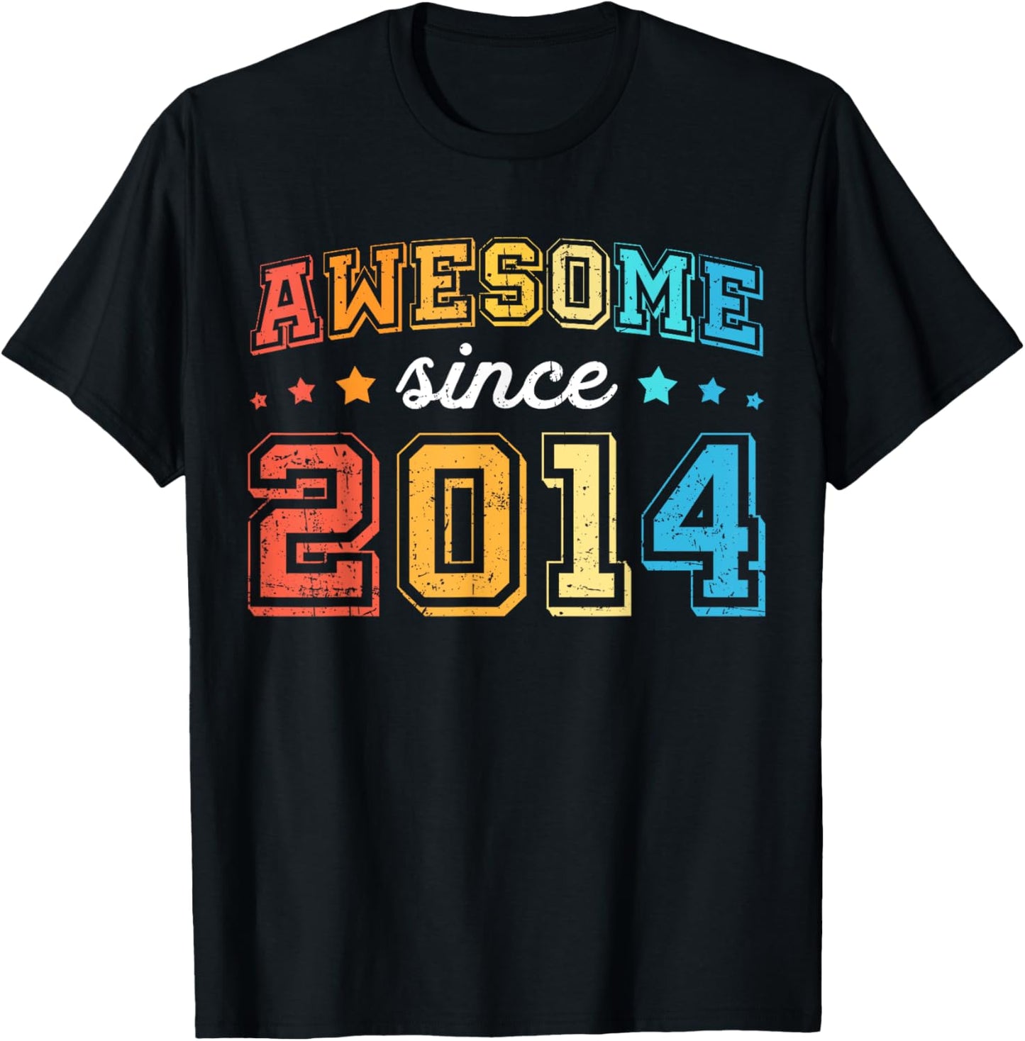 Awesome Since 2014 Retro 11th Birthday Boy 11 Birthday T-Shirt