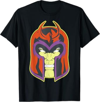 Marvel Magneto Halloween Retro Vintage Mask Costume T-Shirt