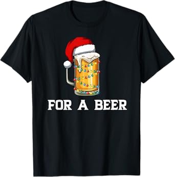It's The Most Wonderful Time for A Beer Couples Christmas T-Shirt