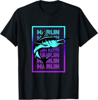 Marlin Fish Vintage Retro Marlin T-Shirt
