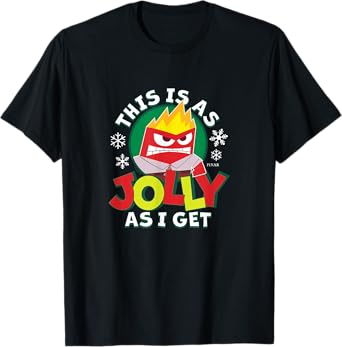 Inside Out 2 - Anger Christmas This Is As Jolly As I Get T-Shirt
