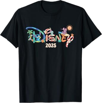 Disney Stitch & Friends Logo Group Matching 2025 Vacation T-Shirt
