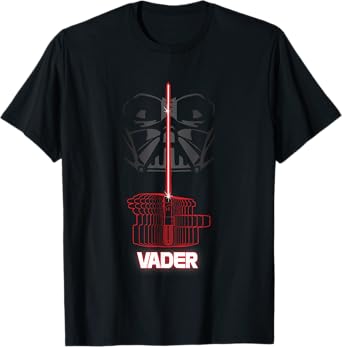 Star Wars Iconic Darth Vader Light Saber Big Chest Portrait T-Shirt