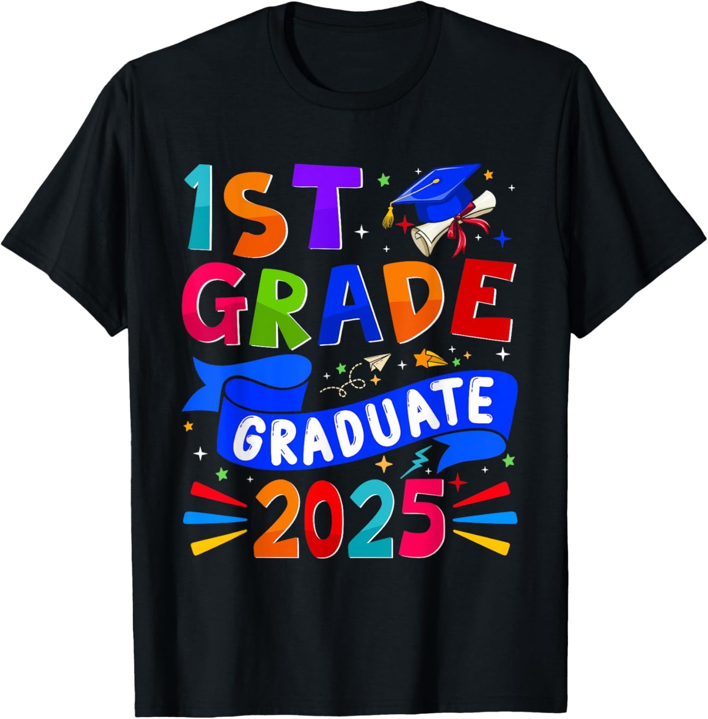 1st Grade Graduate 2025 Graduation Class Of 2025 Kids T-Shirt