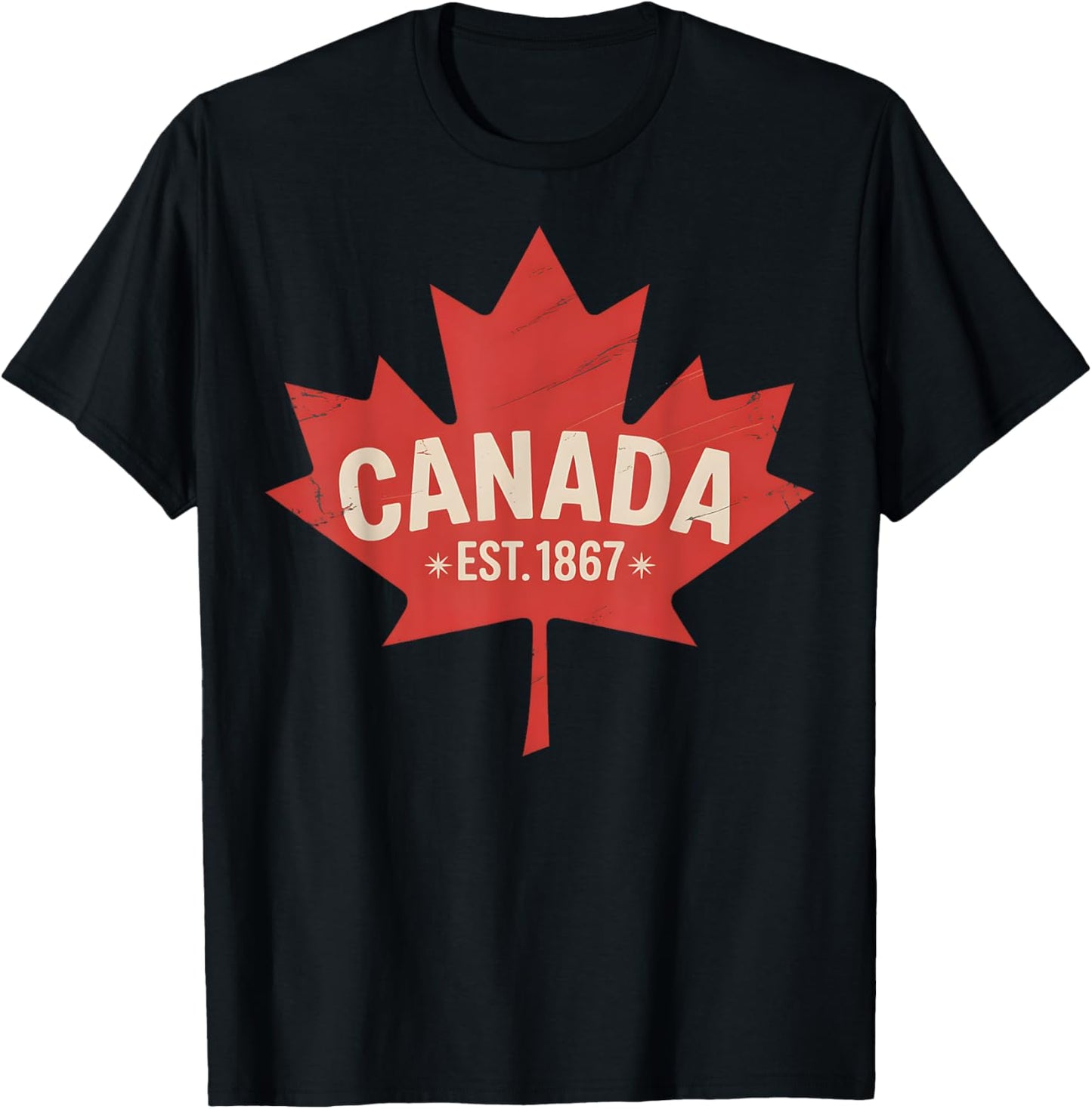 Canada Est. 1867 Retro Maple Leaf Vintage Canada Day 2025 T-Shirt