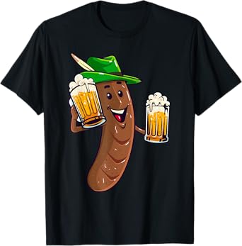 Wurst Sausage Oktoberfest Funny German Festival Men Women T-Shirt