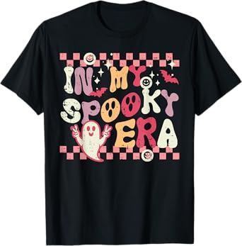 Halloween My Spooky Era Retro Costume Groovy Women Men Kids T-Shirt