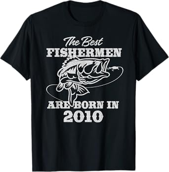 15 Year Old: Fisherman Fishing 2010 15th Birthday T-Shirt
