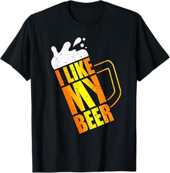 I Like My Beer. Beer Mug Funny Oktoberfest Costume T-Shirt