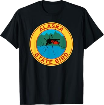 Funny Alaska State Bird Mosquito T-Shirt