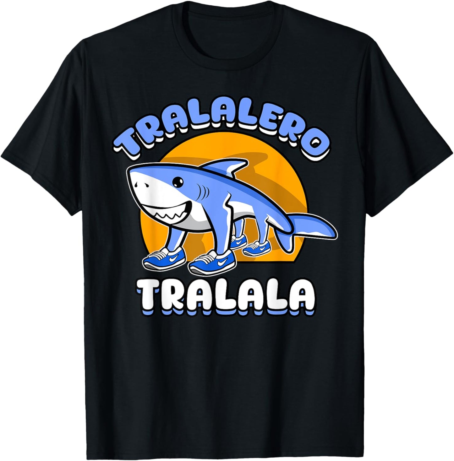 Funny Shark Tralalero Tralala Trendy Italian Brainrot Meme T-Shirt