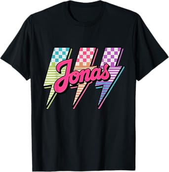 Vintage Jonas Lightning Bolt Checkered T-Shirt