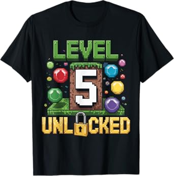 Birthday Children's Shirt Level 5 Unlocked 5 T-Shirt