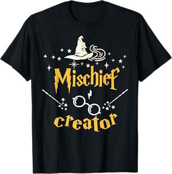 Mischief Creator Funny Magical Wizard Birthday Boys Girls T-Shirt