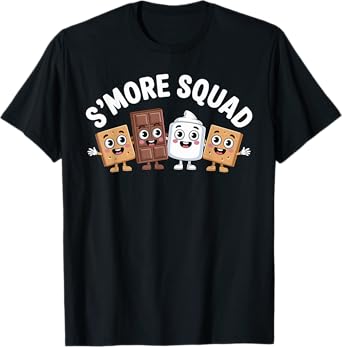S'more Squad Camping Campfire Chocolate Marshmallow T-Shirt