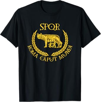SPQR - Roma Caput Mundi - Capitoline Wolf T-Shirt