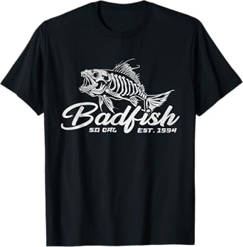 Badfish Classic Arts Funny Animal Musicians Apparel Lovers T-Shirt