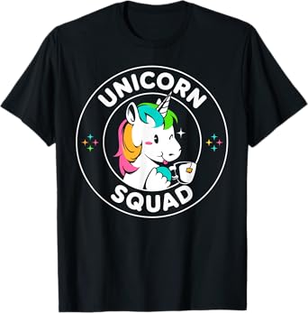 Unicorn Squad Costume Cute Unicorn Magical Lover Girl Women T-Shirt