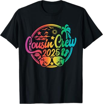 Cousin Crew 2025 Summer Vacation Beach Family Trip Matching T-Shirt