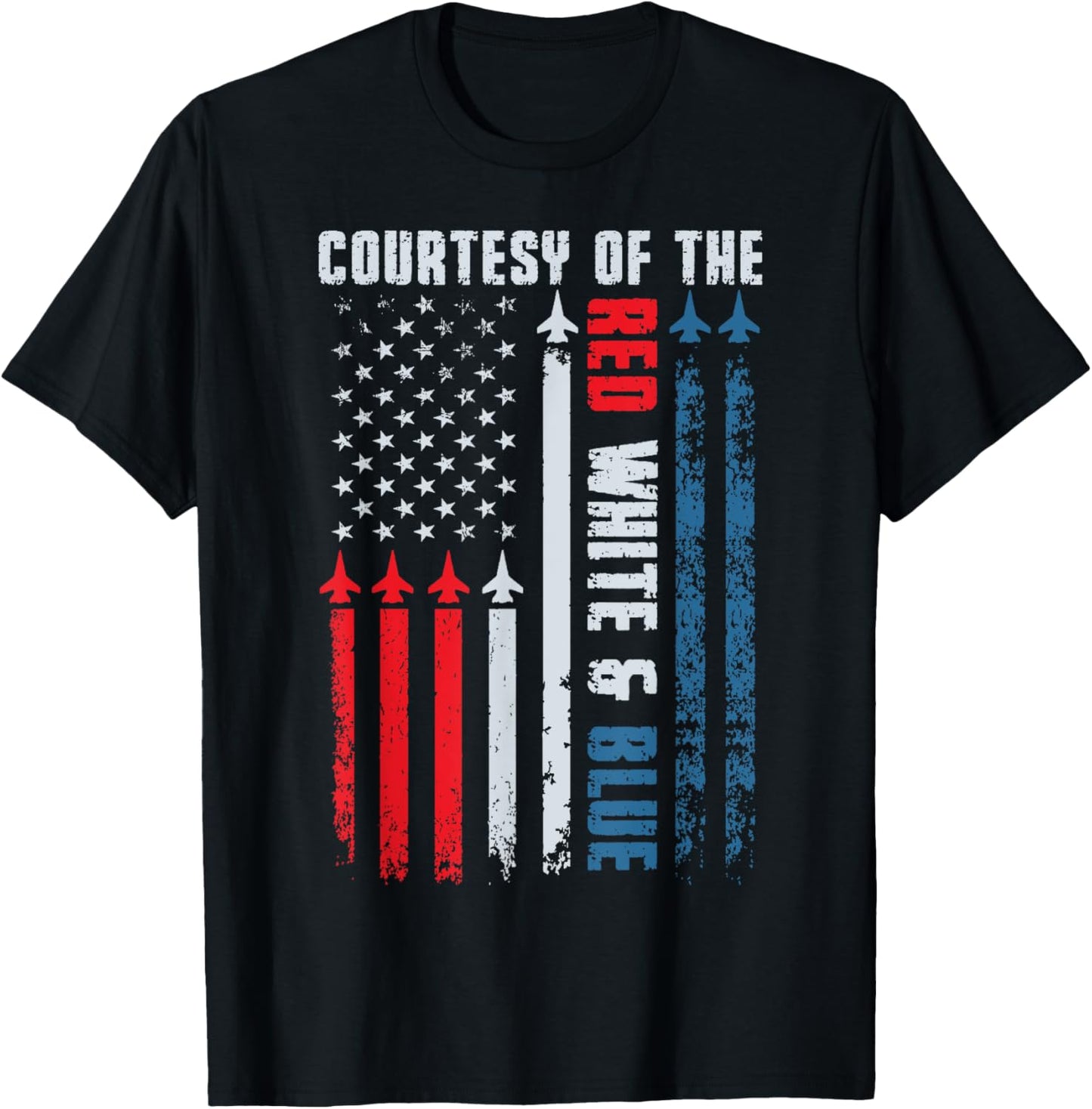 Courtesy Of The Red White And Blue Shirt Men Women Kids T-shirt