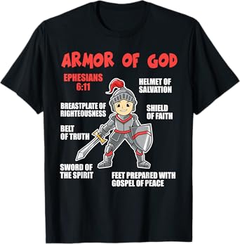 Bible Chapters For Kids Put On The Full Armor Of God T-Shirt