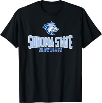 Sonoma State University Seawolves Stacked Seawolf Logo T-Shirt