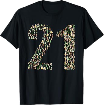 21st Birthday Legal Drinking Age Beer Cocktail Alcohol Funny T-Shirt
