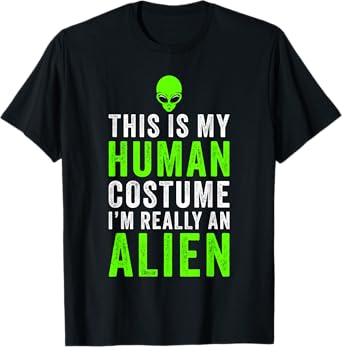 Alien Costume Halloween Funny T-Shirt