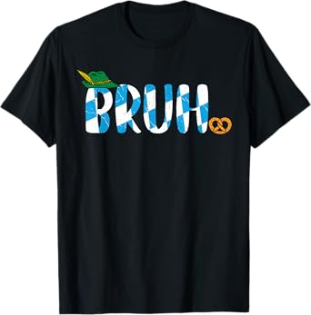 Funny Bruh Bro Oktoberfest Bavarian Festival Mens Boys Teens T-Shirt