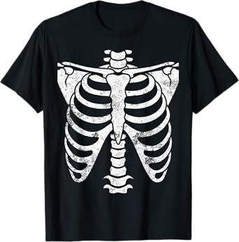 Skeleton Rib Cage for Men Women Halloween Costume Skeleton T-Shirt