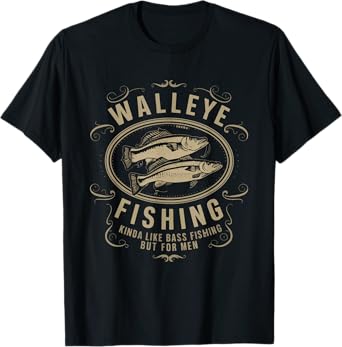 Walleye Fishing Passionate Anglers T-Shirt