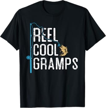 Reel Cool Gramps vintage funny fishing rod gifts for Gramps T-Shirt