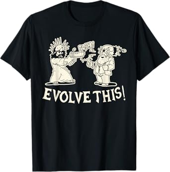 Vintage Evolve This Jesus And Darwin 3 T-Shirt