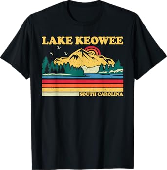 Vintage Retro Family Vacation South Carolina Keowee Lake T-Shirt