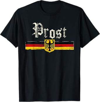 Oktoberfest Shirt For Men Women German Flag Prost Vintage T-Shirt