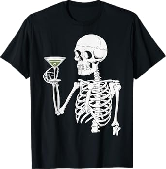 Skeleton Martini T-Shirt
