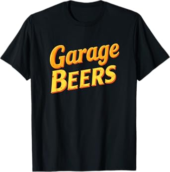 Retro Car Dad Garage Beers Fathers Day T-Shirt