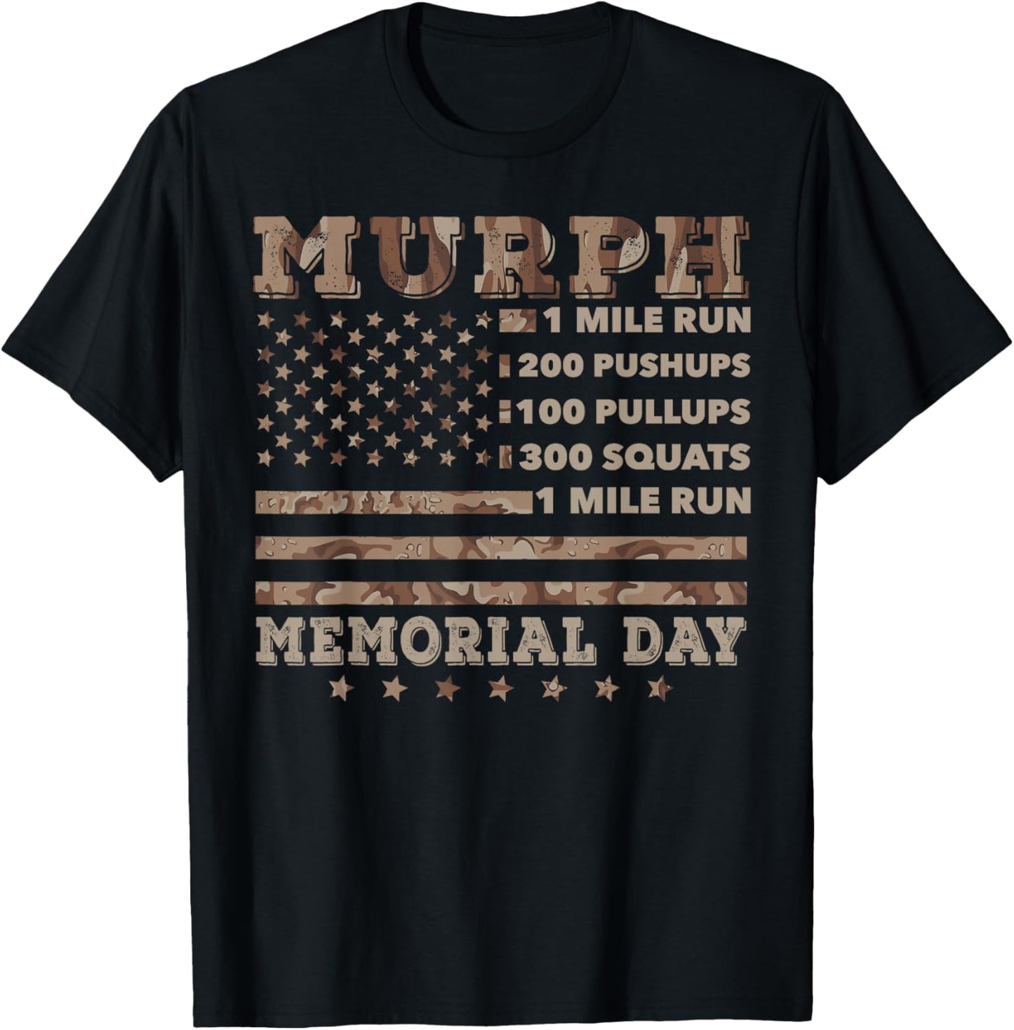 Murph 2021 Workout Challenge American Memorial Day Murph T-Shirt