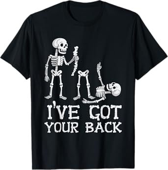 Halloween Skeletons Ive Got Your Back Costume Men Women Kids T-Shirt