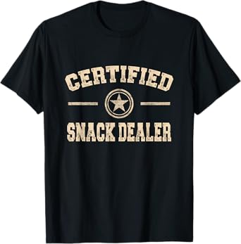 Certified Snack Dealer - Funny Grandpa Joke T-Shirt