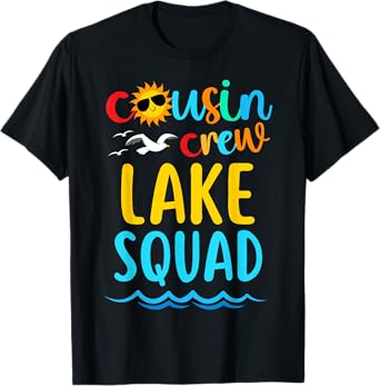 Cousin Crew Lake Squad 2024 Summer Vacation Family Matching T-Shirt