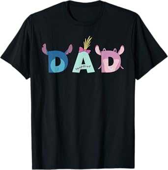 Disney Lilo & Stitch "Dad" Father's Day Birthday Family Trip T-Shirt