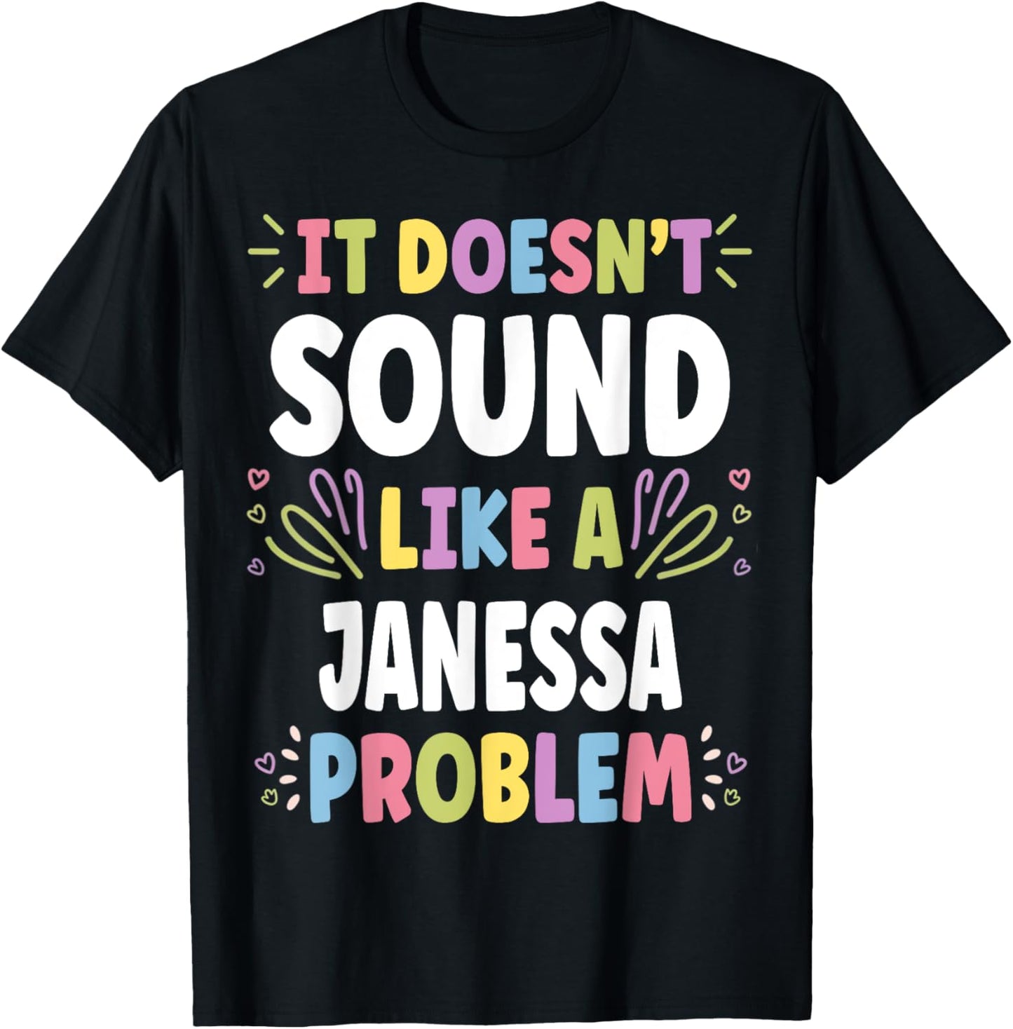 Janessa Personalized Women's Gift Custom Name Monogram T-shirt by TeeBrew