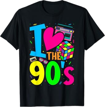 I Love The 90s Clothes for Women and Men Party Funny T-Shirt