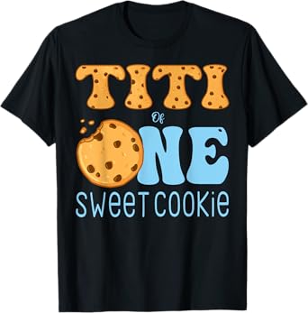 Titi Of One Sweet Cookies And Milk Birthday Party T-Shirt