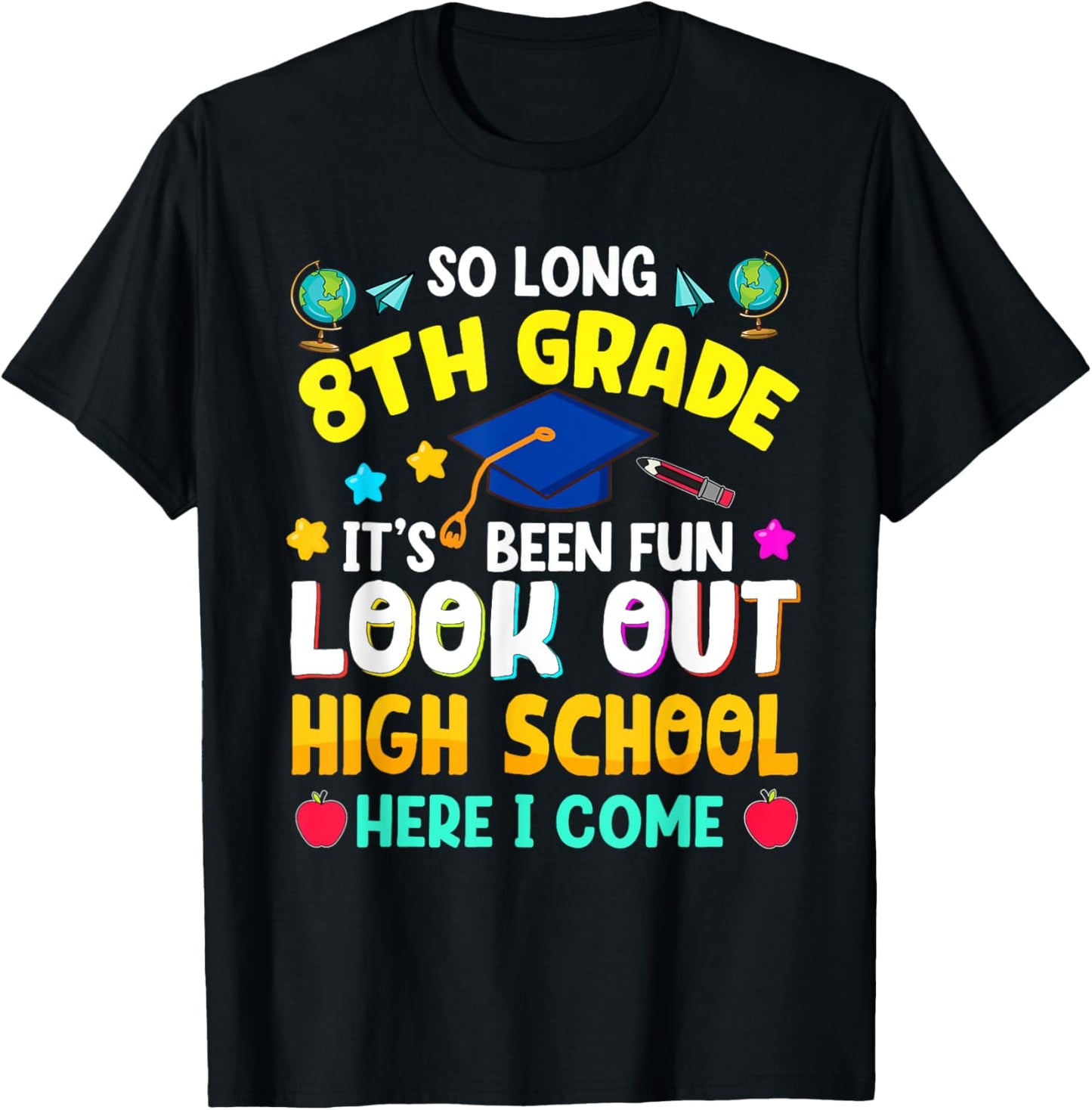 So Long 8th Grade Graduation Student Funny Tee by TeeBrew